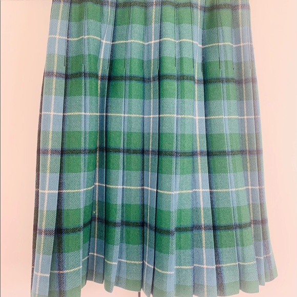 COBRA KILT vintage plaid Irish wool wrap skirt, size small - Picture 2 of 7